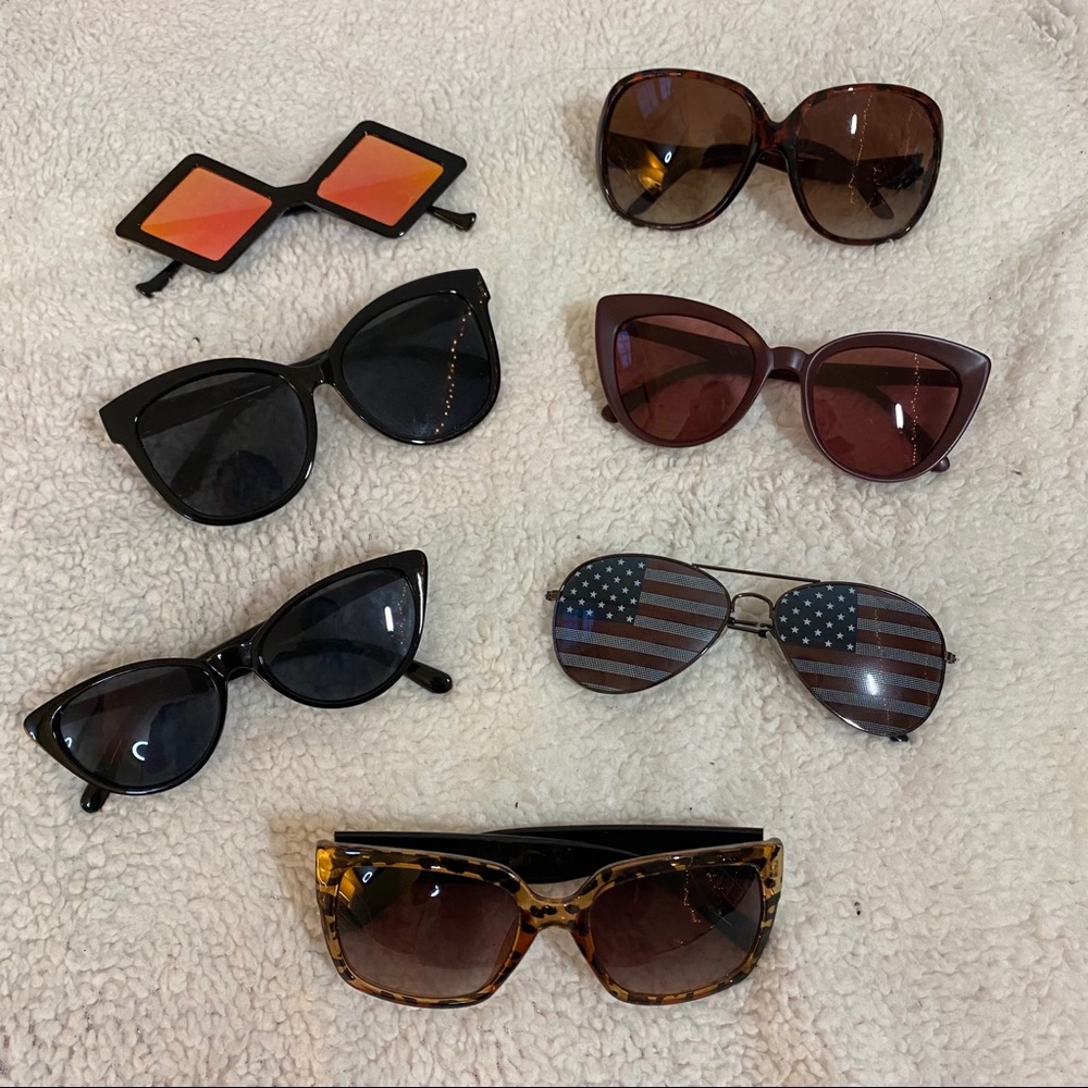 7 pairs of sunglasses
